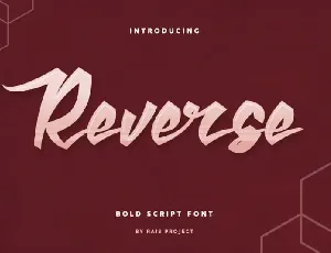 Reverse Lettering font