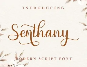 Senthany Calligraphy font