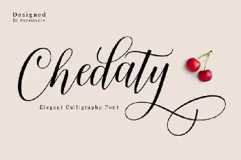 Chedaty Calligraphy font