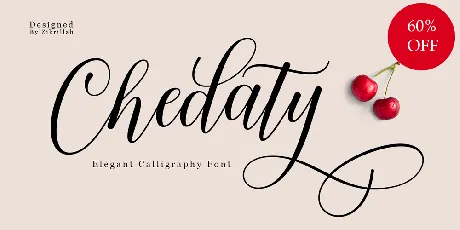 Chedaty Calligraphy font