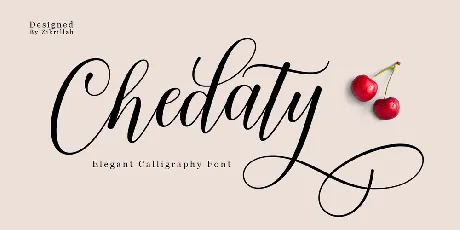 Chedaty Calligraphy font