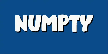 Numpty font