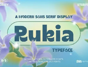 Rukia font