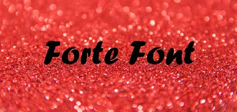 Forte font