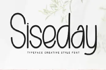 Siseday Display font