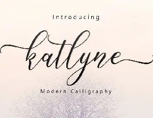 Katlyne Script font