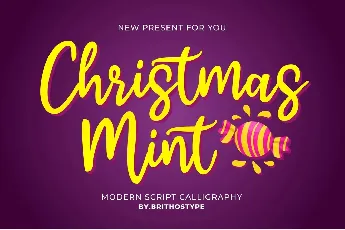 Christmas Mint font