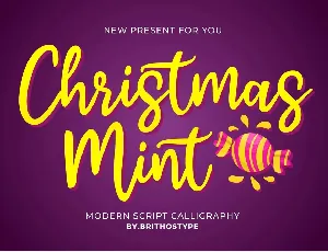 Christmas Mint font