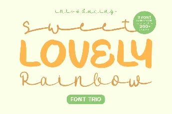 SweetLovelyRainbowOne font