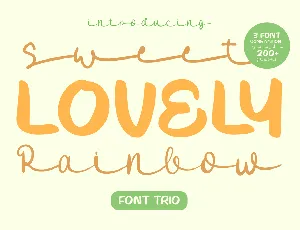 SweetLovelyRainbowOne font