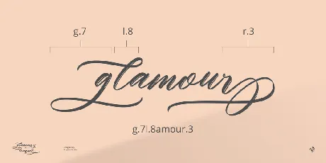 Glamour Bouquet font