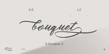 Glamour Bouquet font