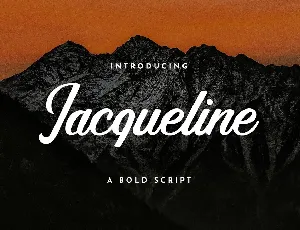 Jaqueline font