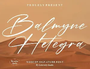 Balmyne Hetegra font