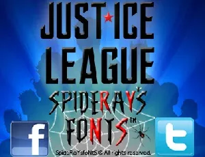 JUSTICE LEAGUE font