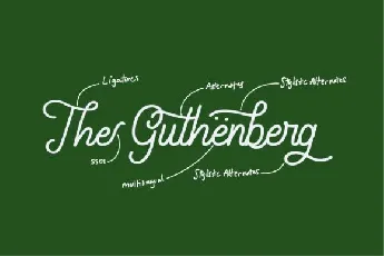 Gathenbury Script font