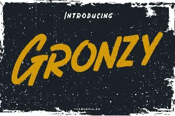 Gronzy font