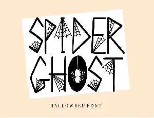 SPIDER GHOST - Personal Use font