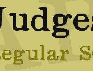 Judges font