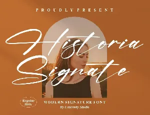 Historia Signate font