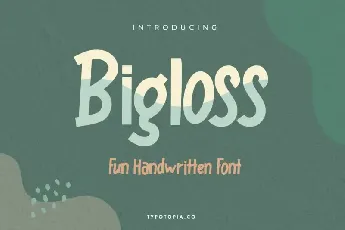 Bigloss Display font