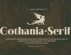 Gothania Serif font