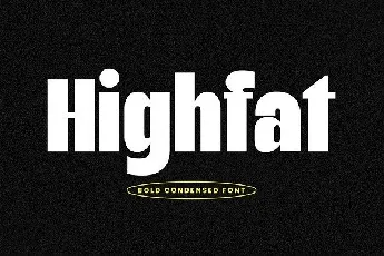 Highfat font