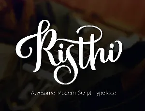 Risthi Script Free font