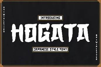 HOGATA font