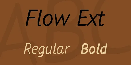 Flow Ext font