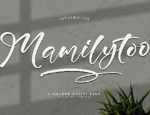 Mamilytoo font