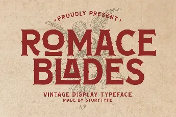 ROMACE BLADES font