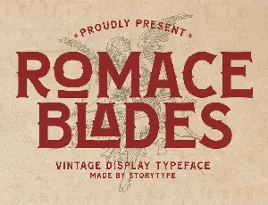 ROMACE BLADES font