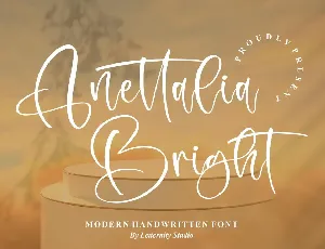 Anettalia Bright font