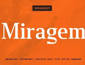 Miragem Family font