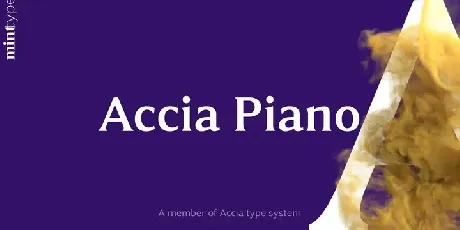 Accia Piano font