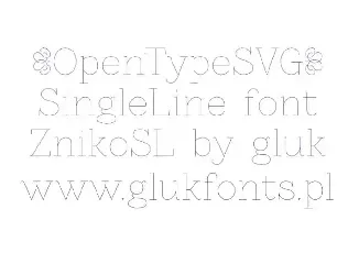 ZnikoSL Serif font