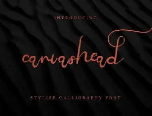 Canvashead Calligraphy font