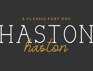 Haston Classic Duo font