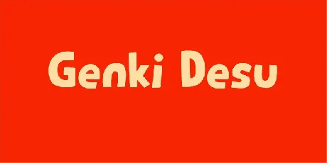 Genki Desu font