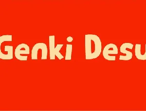 Genki Desu font