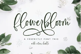 Flowerbloom Trio font