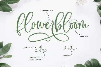 Flowerbloom Trio font