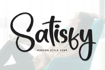 Satisfy Script font