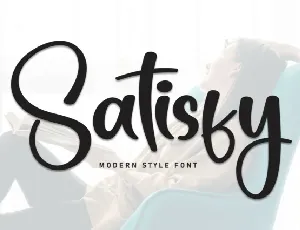 Satisfy Script font