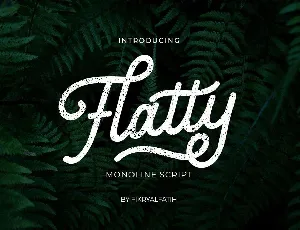 Flatty font