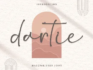 Dartie - Personal Use font