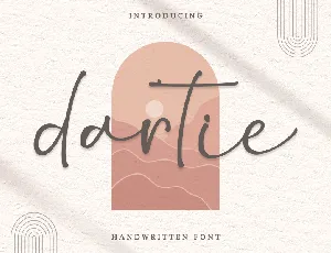 Dartie - Personal Use font