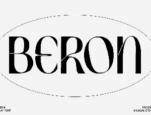 Beron font