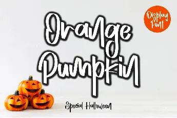 Orange Pumpkin - Personal Use font